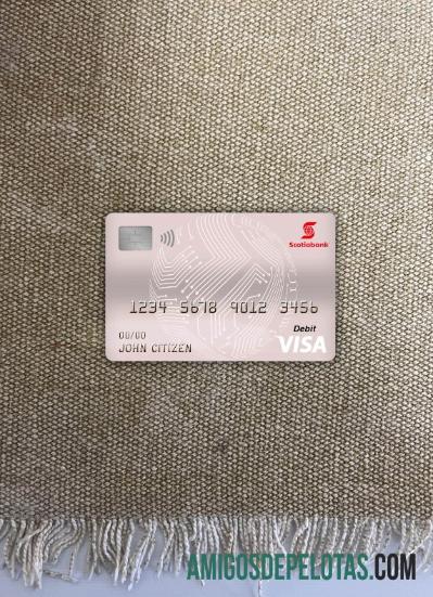 Cartão de débito Chile Scotiabank Visa Photolook Front baixar para verificação